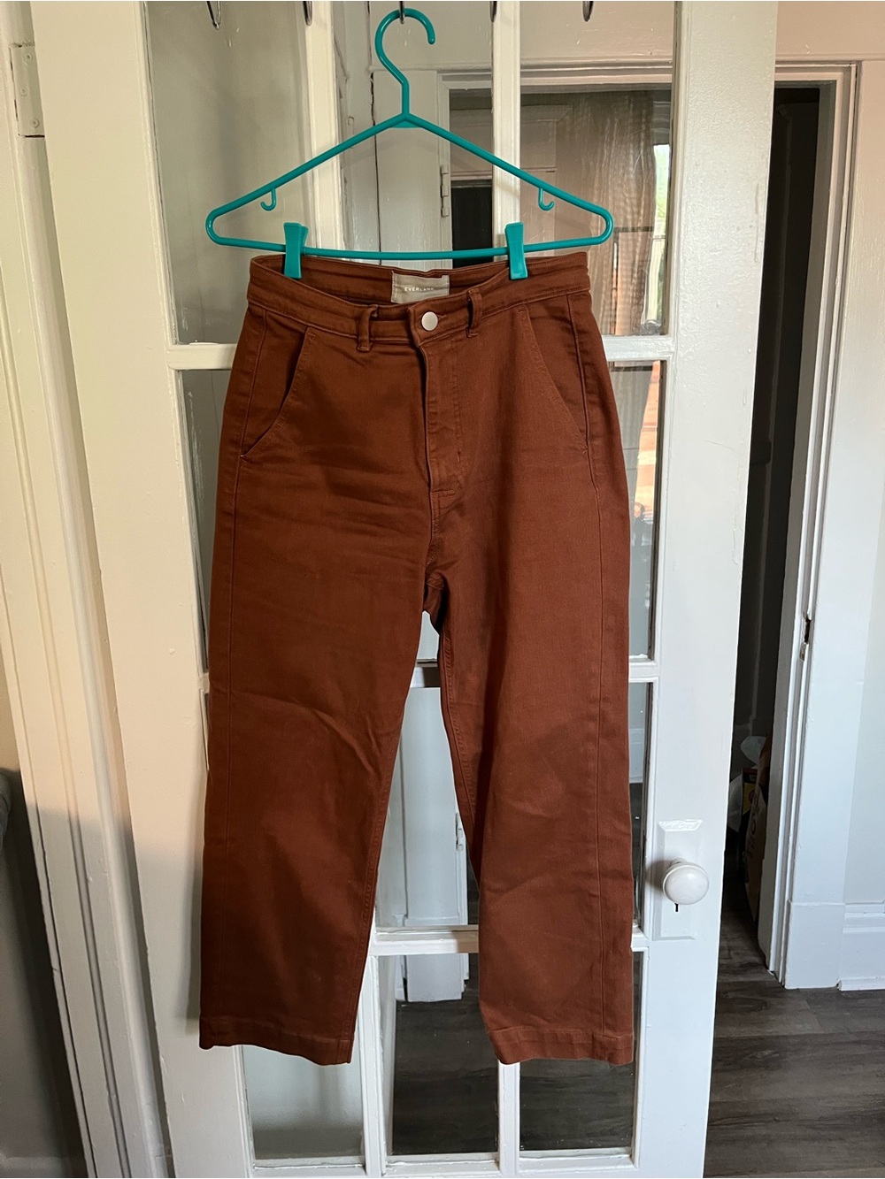 Everlane Rust Brown Straight Chino Pants
